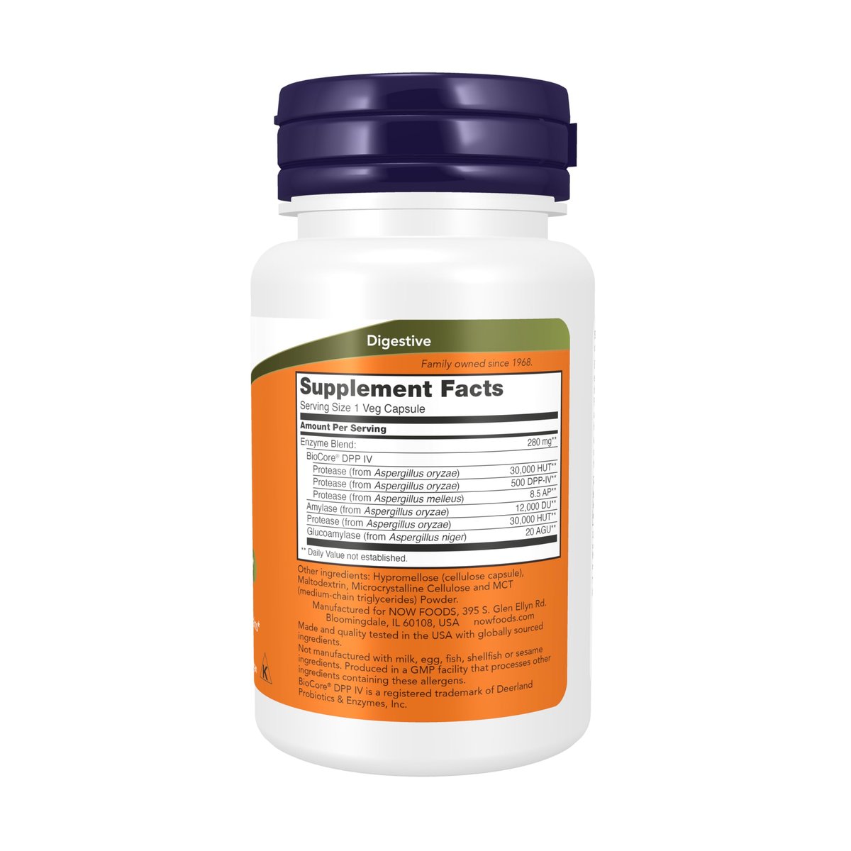 NOW Foods Nahrungsergänzungsmittel, Gluten Digest mit BioCore®DPP IV, Unterstützung für die Verdauung*, 60 Vegane Kapseln