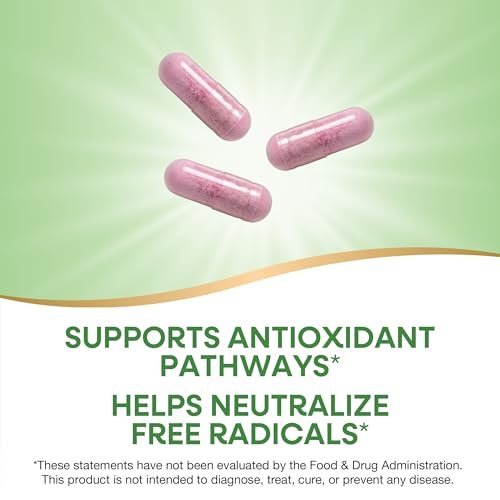 Nature's Way Tart Cherry Ultra Kapseln, Montmorency Sauerkirsche, Anthocyane für antioxidative Unterstützung*, 1.200 mg pro 3-Kapsel-Portion, 90 vegane Kapseln