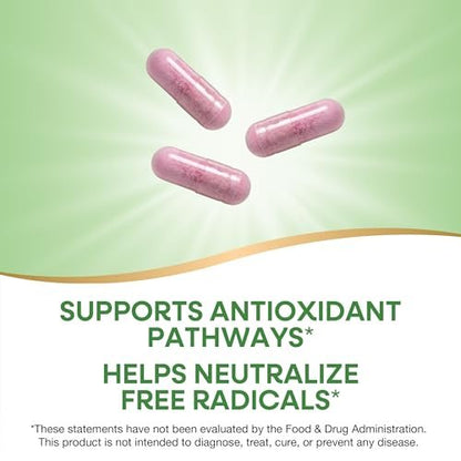 Nature's Way Tart Cherry Ultra Kapseln, Montmorency Sauerkirsche, Anthocyane für antioxidative Unterstützung*, 1.200 mg pro 3-Kapsel-Portion, 90 vegane Kapseln