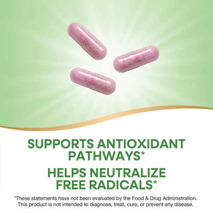 Nature's Way Tart Cherry Ultra Kapseln, Montmorency Sauerkirsche, Anthocyane für antioxidative Unterstützung*, 1.200 mg pro 3-Kapsel-Portion, 90 vegane Kapseln