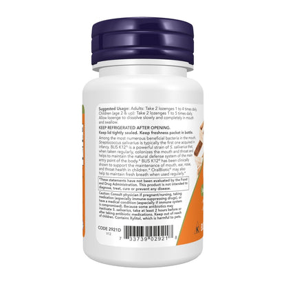 NOW Foods OralBiotic™ Lutschtabletten für Erwachsene und Kinder, 60 Lutschtabletten