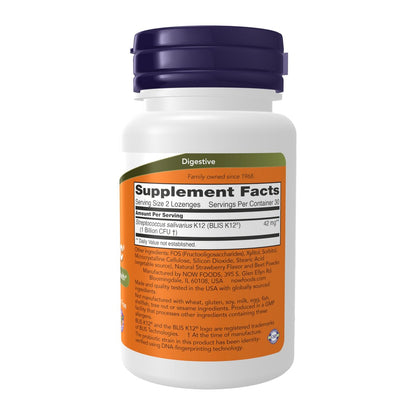 NOW Foods OralBiotic™ Lutschtabletten für Erwachsene und Kinder, 60 Lutschtabletten