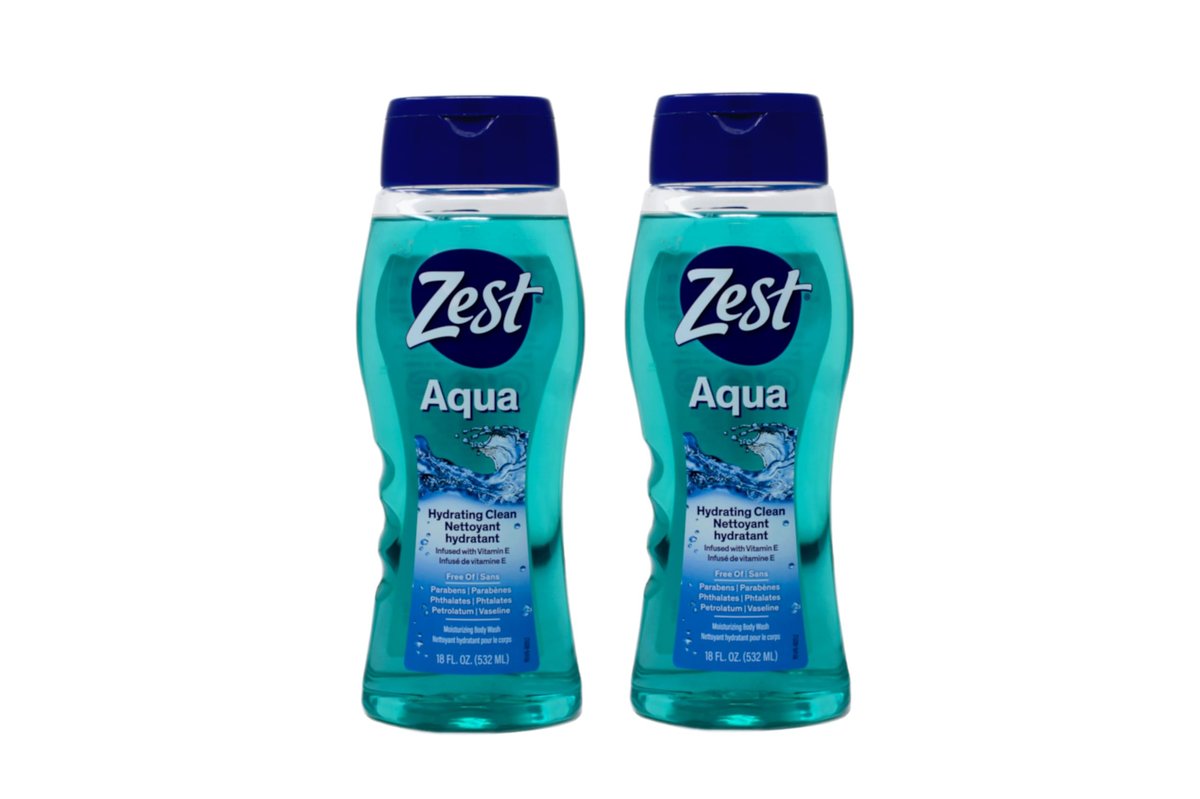 Zest Aqua Duschgel, 18 Unzen, 2er-Pack – Erfrischende Reinigung für die ganze Familie