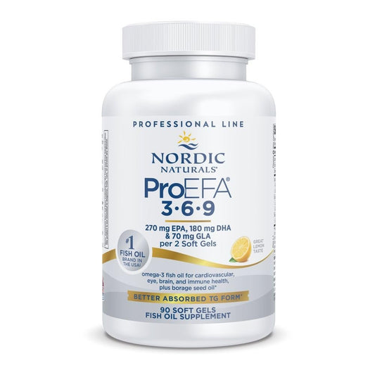 Nordic Naturals ProEFA 3-6-9, Zitronengeschmack - 90 Weichkapseln - 565 mg Omega-3 - EPA & DHA mit GLA - Gesunde Haut, Kognition & positive Stimmung - Non-GMO - 45 Portionen