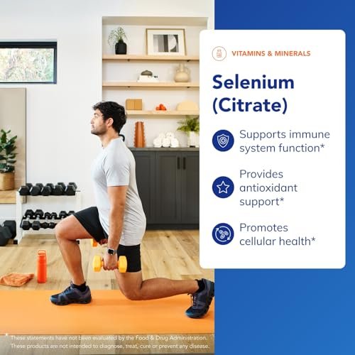 Pure Encapsulations Selen (Citrat) – 60 Kapseln – Immunsystem & Zelluläre Gesundheit – Antioxidans – Unterstützt die Durchblutung – Glutenfrei & Vegan