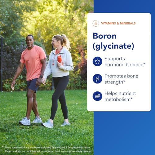 Pure Encapsulations Bor (Glycinat) – Nahrungsergänzungsmittel für Hormonbalance, Knochenstärke, Bindegewebe und Nährstoffstoffwechsel* | 60 Kapseln