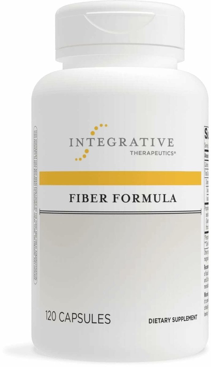 Integrative Therapeutics Fiber Formula – Ballaststoffpräparat für gesunde Verdauung und Darmflora – 120 Kapseln (24 Portionen) – vegan & laktosefrei
