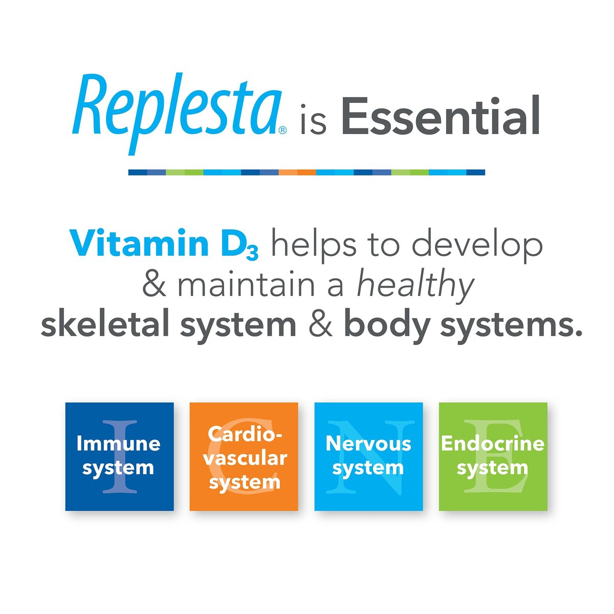 Replesta 50.000 IE Vitamin D3 Cholecalciferol – Wöchentliche Kautablette gegen Vitamin-D-Mangel, natürlicher Orangengeschmack, 4 Stück (1 Packung)