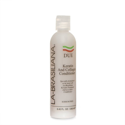 La-Brasiliana Due Keratin & Collagen Conditioner 8,45 fl.oz. – Pflegender Conditioner für geschmeidiges Haar