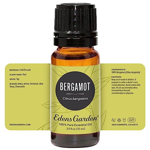 Edens Garden Bergamot Ätherisches Öl – 100% rein, premium, unverdünnt, natürlich, therapeutisch, für Diffuser, Kerzen, Wäsche, kindersicher, 10 ml (0,33 fl oz)