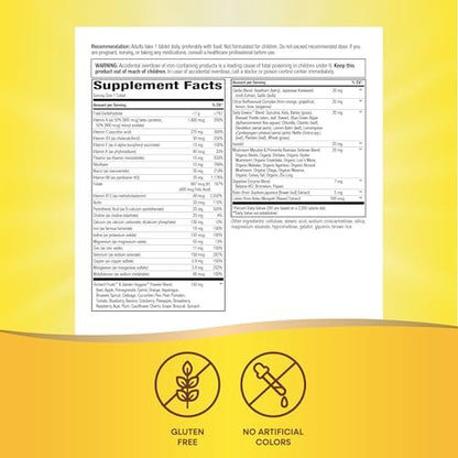 Nature's Way Alive! Erwachsene Ultra Multivitamine – Unterstützt Energiestoffwechsel, Herz- und Muskelfunktion* – mit B-Vitaminen inkl. methyliertem B12 – glutenfrei – 60 Tabletten