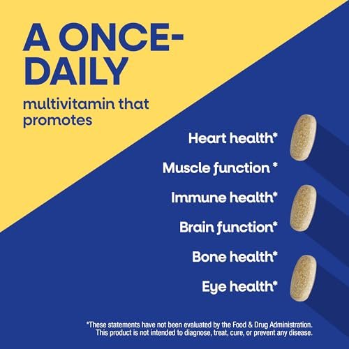 Nature's Way Alive! Men's Once Daily Ultra Potency Multivitamin Tabletten – Hochwertiges Männervitamin für Herz- und Muskelfunktion, B-Vitamine, Zink und Antioxidantien, 60 Tabletten