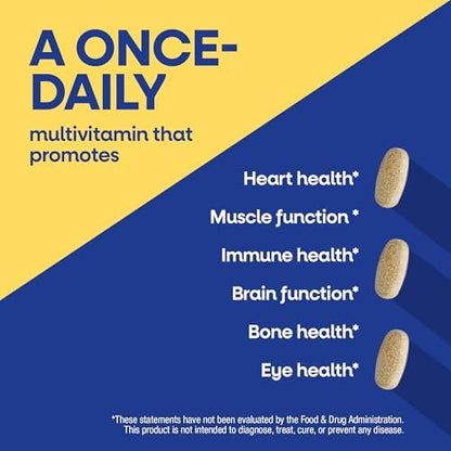 Nature's Way Alive! Men's Once Daily Ultra Potency Multivitamin Tabletten – Hochwertiges Männervitamin für Herz- und Muskelfunktion, B-Vitamine, Zink und Antioxidantien, 60 Tabletten
