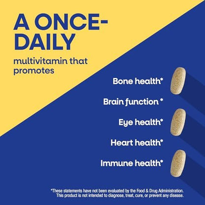 Nature's Way Alive! Ultra Potency Multivitamin für Männer 50 Plus – Hochdosiert mit Vitamin D3, C, E, Methyl B12 – Unterstützt Zellenergie, Herz, Gehirn und Augengesundheit – 60 Tabletten
