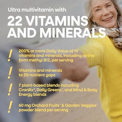 Nature's Way Alive! Ultra Potency Multivitamin für Frauen 50 Plus – Hochpotente Formel mit Vitamin D3, C, E, methyliertem B12 – Unterstützt Herz, Gehirn und Knochengesundheit*, 60 Tabletten