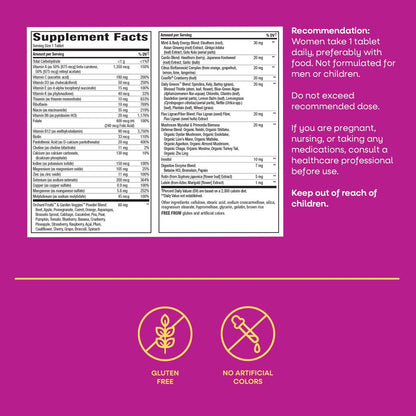 Nature's Way Alive! Ultra Potency Multivitamin für Frauen 50 Plus – Hochpotente Formel mit Vitamin D3, C, E, methyliertem B12 – Unterstützt Herz, Gehirn und Knochengesundheit*, 60 Tabletten