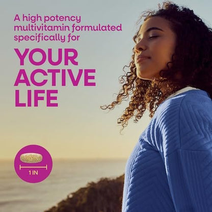 Nature's Way Alive! Ultra Multivitamin für Frauen – Tägliche Frauenvitamine mit hoher Potenz, fördert Energie und Muskelfunktion, Vitamin A, C, D, methyliertes B12, 60 Tabletten