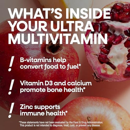 Nature's Way Alive! Ultra Multivitamin für Frauen – Tägliche Frauenvitamine mit hoher Potenz, fördert Energie und Muskelfunktion, Vitamin A, C, D, methyliertes B12, 60 Tabletten