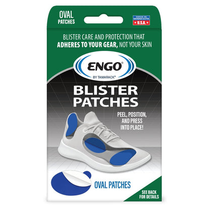 ENGO Blister Prevention Patches Oval Starter Pack – 6 Stück, Blau