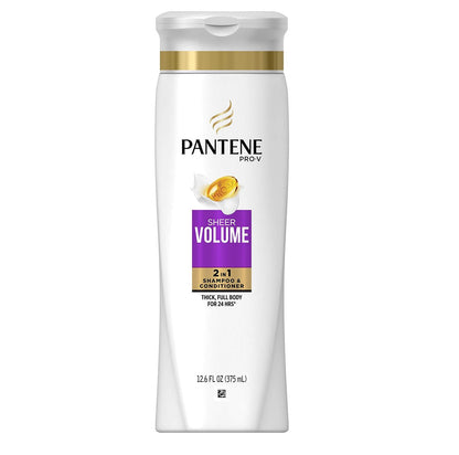 Pantene Pro-V 2-in-1 Shampoo & Conditioner, Sheer Volume mit Kollagen, 12,6 Unzen
