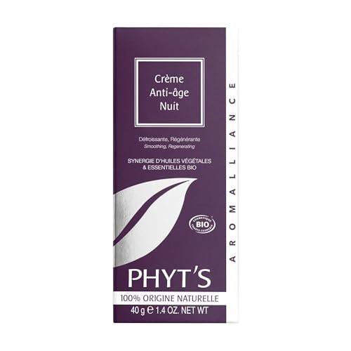 Phyts Anti-Aging Nachtcreme - Gesichtsfeuchtigkeitscreme mit Bienenwachs und Haselnussöl - Reduziert Müdigkeitserscheinungen - Regenerierende Nachtcreme für das Gesicht - 40 g