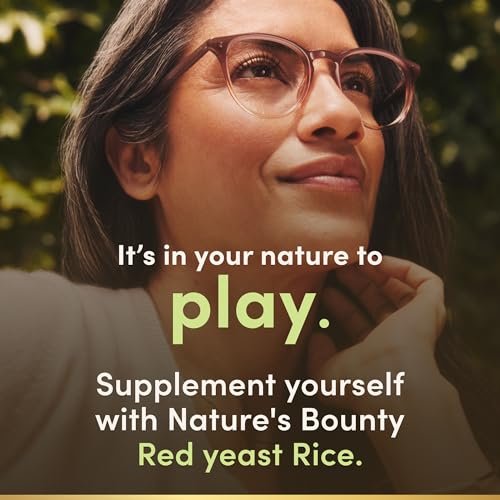 Nature's Bounty Rots Hefe Reis, Kräuterergänzung, 600 mg, 250 Kapseln