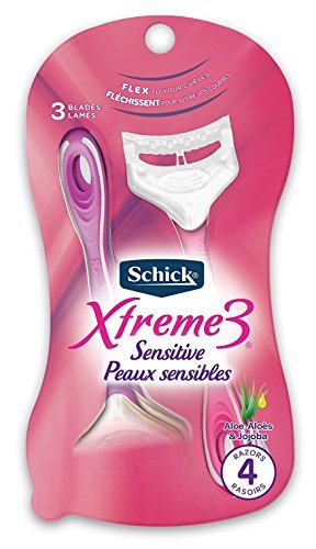 Schick Xtreme 3 Damen Einwegrasierer für empfindliche Haut – 4 Stück