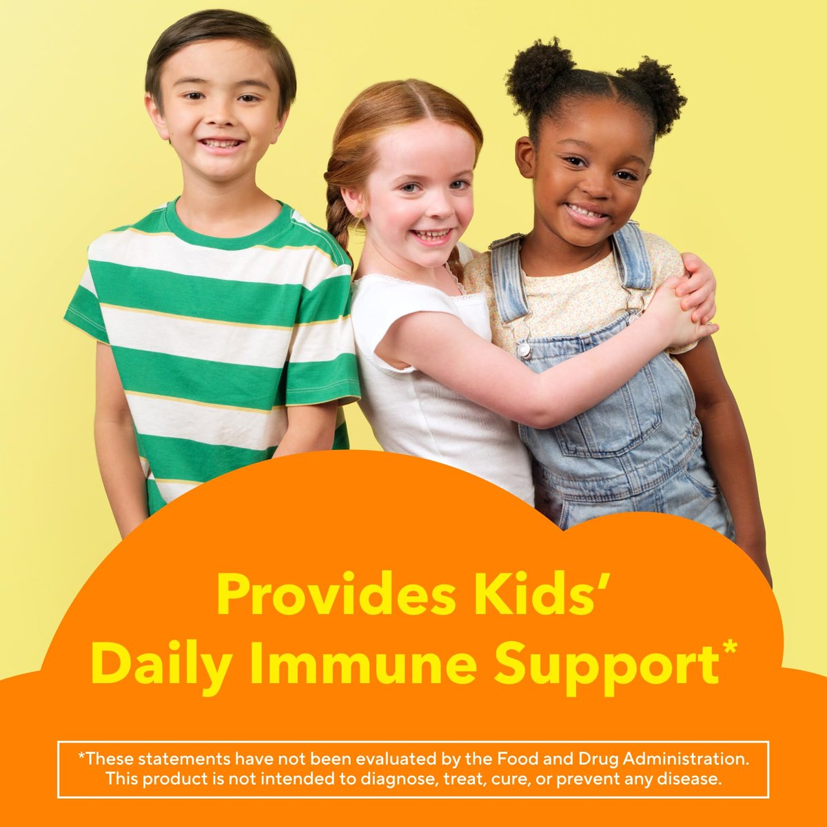 L’il Critters Immune C – Tägliche Gummivitamine für Kinder mit Vitamin C, D und Zink zur Immununterstützung, Orangen-, Zitronen-, Erdbeer- und Kirschgeschmack, 190 Gummis