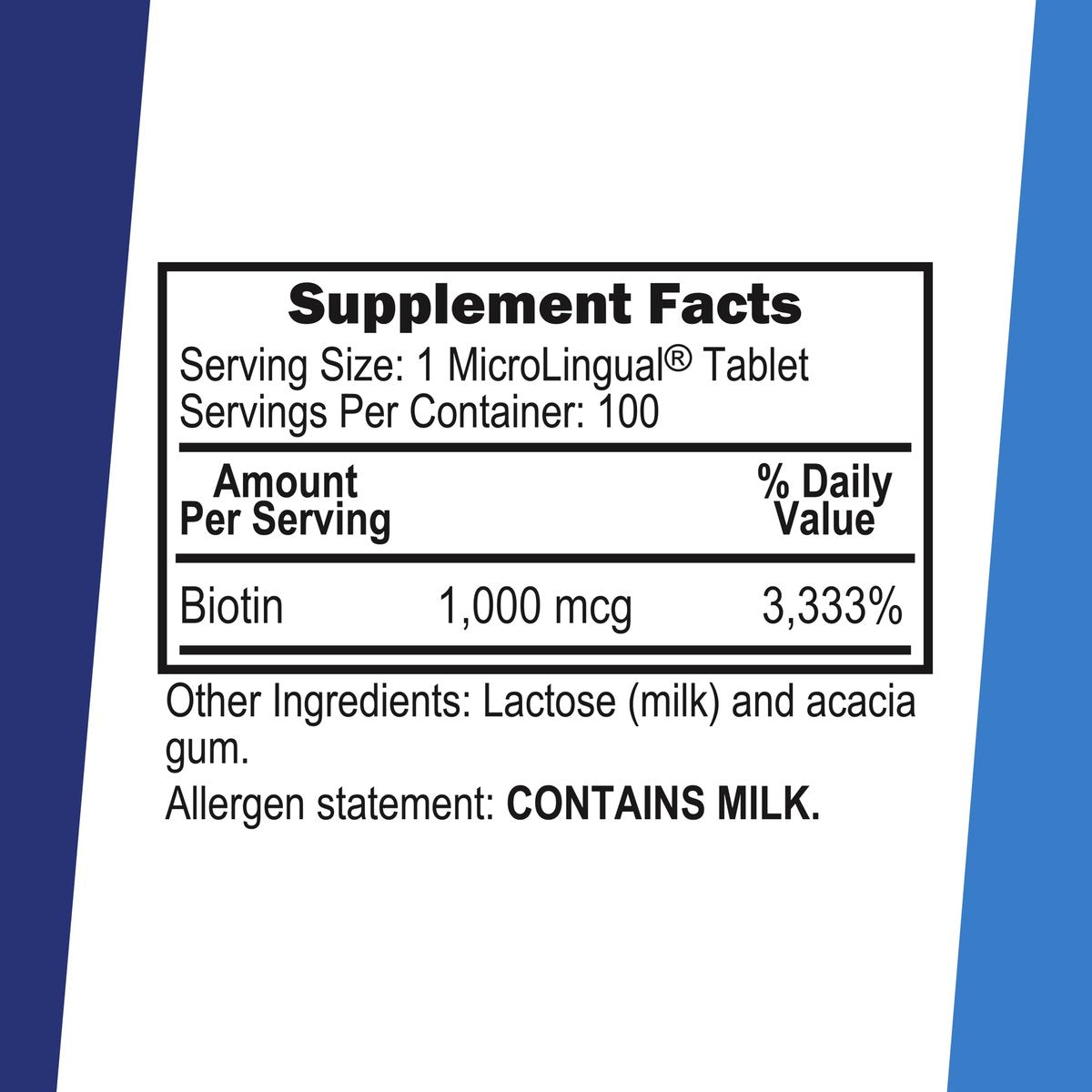 Superior Source Biotin 1000 mcg Mikro-Lingual-Tabletten – 100 Stück, schnell auflösend unter der Zunge, für gesundes Haar, Haut und Nägel, unterstützt den Energiestoffwechsel, Non-GMO