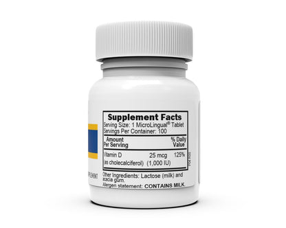 Superior Source Vitamin D3 1000 IE – Immunsystem, Gehirn & Nerven, Kalziumaufnahme für Zähne & Knochen – 100 sublinguale Mikrotabletten