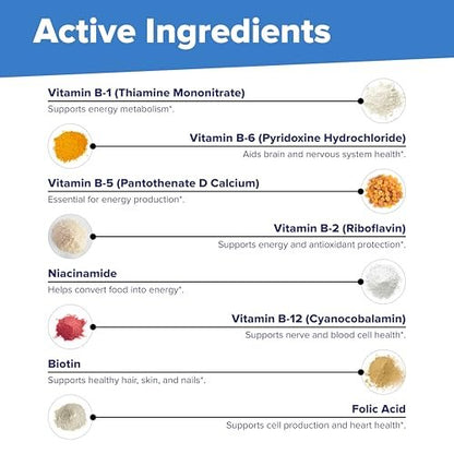 Superior Source Balance B-Komplex – Energie-Supplement mit Folsäure & B-Vitaminen – Unterstützt Herz- & Muskelgesundheit – Stärkt das Immunsystem – 60 Instant-Lösung-Tabletten