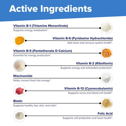 Superior Source Balance B-Komplex – Energie-Supplement mit Folsäure & B-Vitaminen – Unterstützt Herz- & Muskelgesundheit – Stärkt das Immunsystem – 60 Instant-Lösung-Tabletten