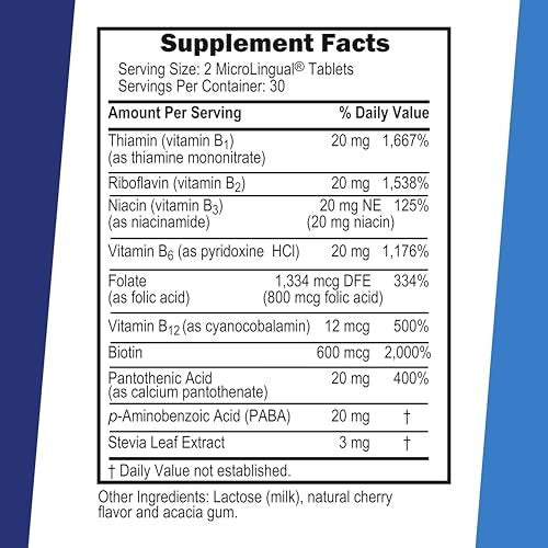 Superior Source Balance B-Komplex – Energie-Supplement mit Folsäure & B-Vitaminen – Unterstützt Herz- & Muskelgesundheit – Stärkt das Immunsystem – 60 Instant-Lösung-Tabletten