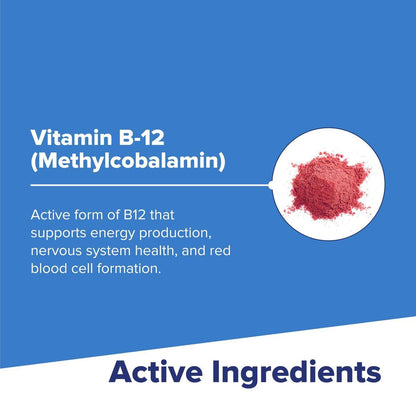 Superior Source No Shot Methylcobalamin B-12 1.000 mcg – Vitamin B-12 zur Unterstützung der Energieproduktion, Gehirngesundheit und des allgemeinen Wohlbefindens – Sublingualtabletten für schnelle Aufnahme – 60 Lutschtabletten