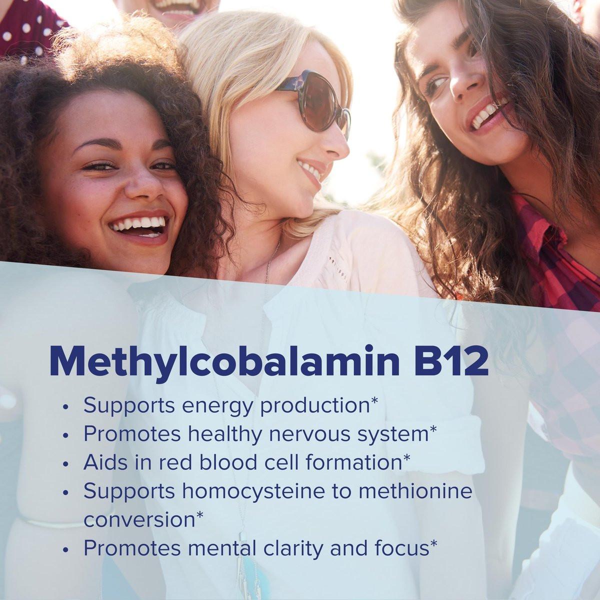 Superior Source No Shot Methylcobalamin B-12 1.000 mcg – Vitamin B-12 zur Unterstützung der Energieproduktion, Gehirngesundheit und des allgemeinen Wohlbefindens – Sublingualtabletten für schnelle Aufnahme – 60 Lutschtabletten