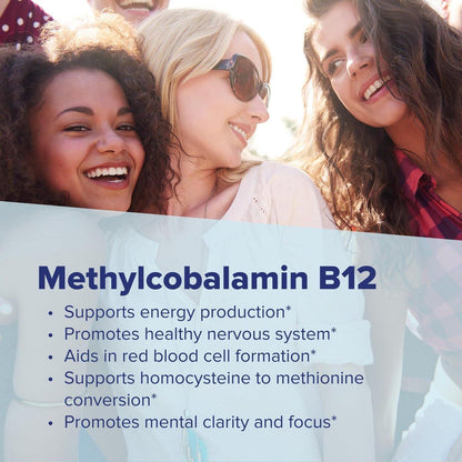 Superior Source No Shot Methylcobalamin B-12 1.000 mcg – Vitamin B-12 zur Unterstützung der Energieproduktion, Gehirngesundheit und des allgemeinen Wohlbefindens – Sublingualtabletten für schnelle Aufnahme – 60 Lutschtabletten