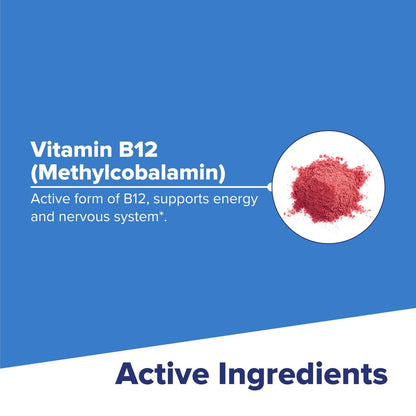 Superior Source No Shot Methylcobalamin B-12 5000 mcg – Vitamin B-12 zur Unterstützung der Energieproduktion, Gehirngesundheit & des allgemeinen Wohlbefindens – Sublingualtabletten für schnelle Absorption – 60 lösliche Tabletten