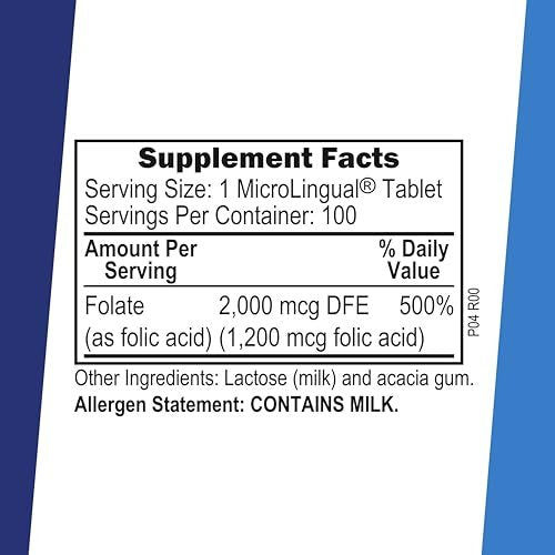 Superior Source Folsäure 1200 mcg – 100 sublinguale Tabletten für Herz, Immunsystem und Nervensystem