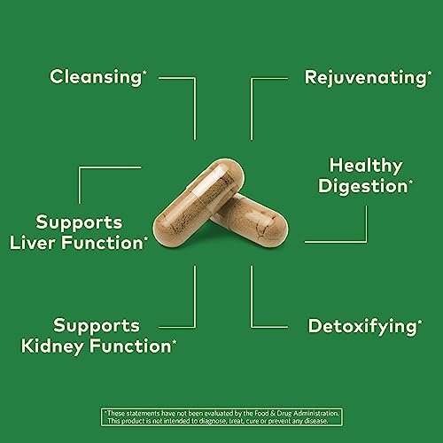 ORGANIC INDIA Leber-Nieren-Kräuterergänzung – Entgiften & Regenerieren, Unterstützt gesunde Leber- und Nierenfunktion, Vegan, Glutenfrei, Koscher, USDA Bio, Non-GMO – 90 Kapseln