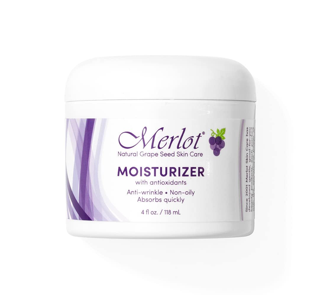 Merlot Feuchtigkeitscreme 4 oz (118 ml) – Gesichtsfeuchtigkeitscreme für strahlende Haut