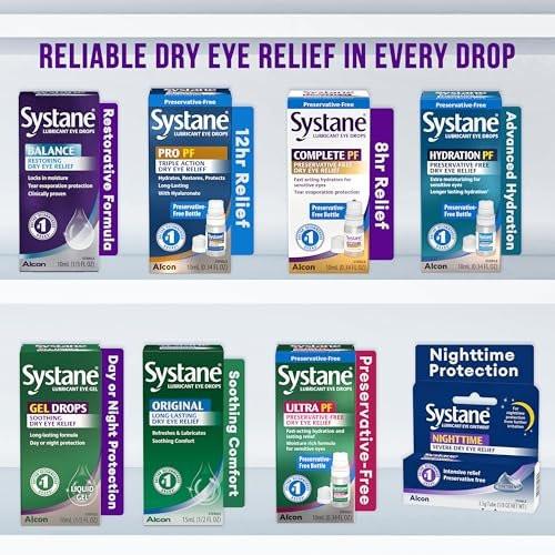 Systane Balance Benetzende Augentropfen, 10 ml – Langanhaltende Linderung bei Trockenen Augen