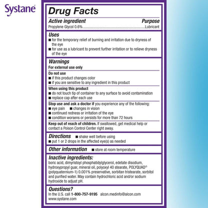 Systane Balance Benetzende Augentropfen, 10 ml – Langanhaltende Linderung bei Trockenen Augen