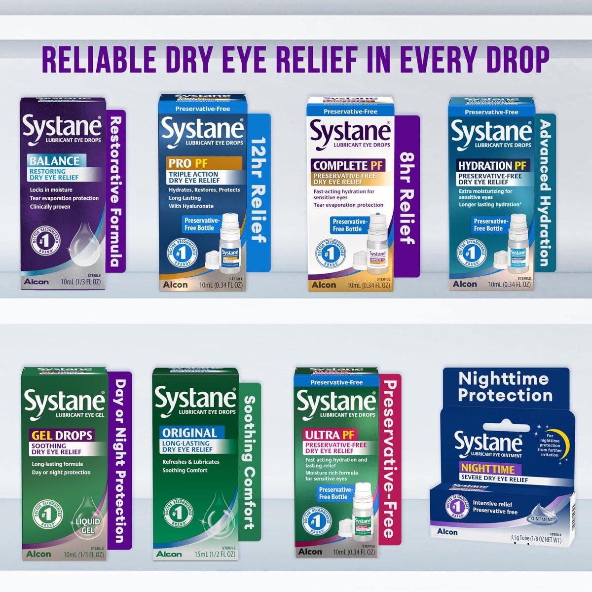 Systane Balance Benetzende Augentropfen, 10 ml – Langanhaltende Linderung bei Trockenen Augen