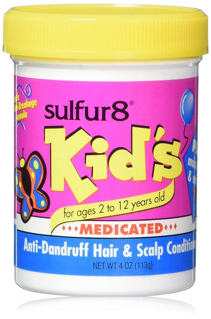 Sulfur 8 Haar- und Kopfhautconditioner für Kinder 118 ml – Feuchtigkeitsspendender Conditioner für weiches, geschmeidiges Haar, entwirrt und pflegt mit frischem Duft, für alle Haartypen geeignet