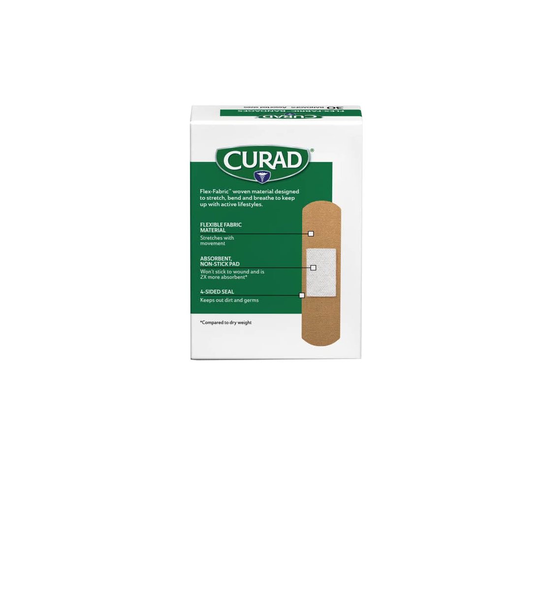 Curad Flex-Fabric Pflaster, verschiedene Größen, 30 Stück
