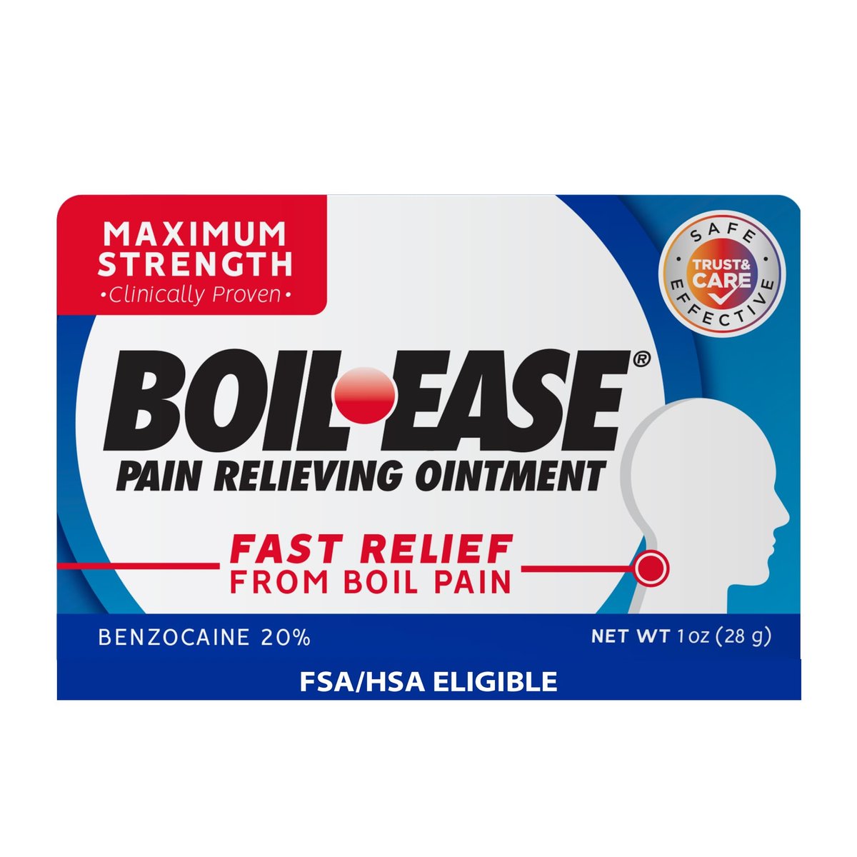 Boil Ease Schmerzlindernde Salbe, 1 Unze