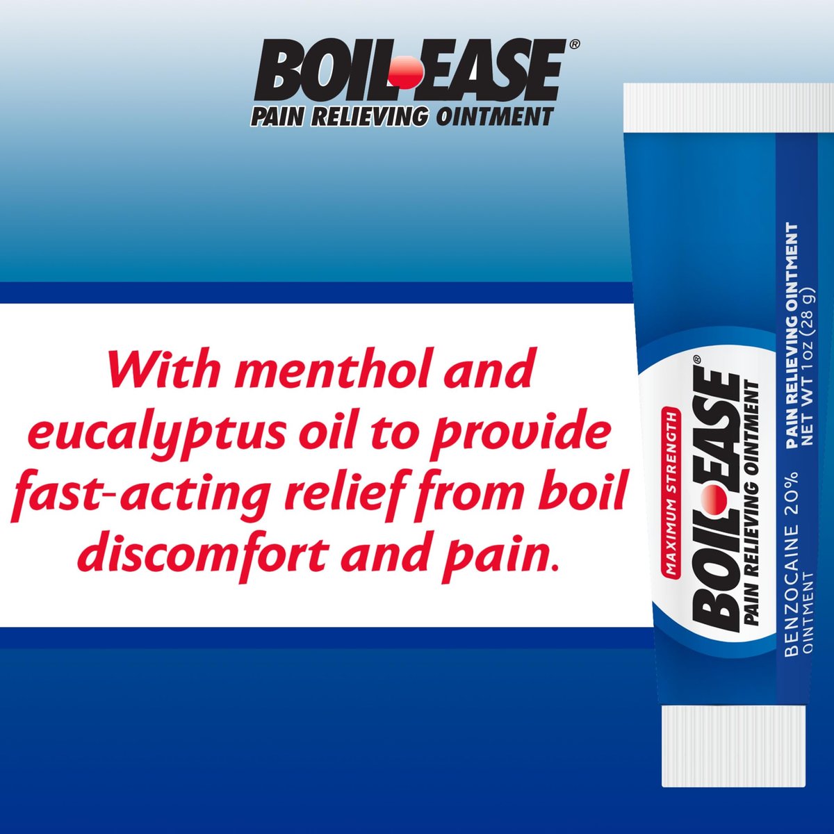 Boil Ease Schmerzlindernde Salbe, 1 Unze