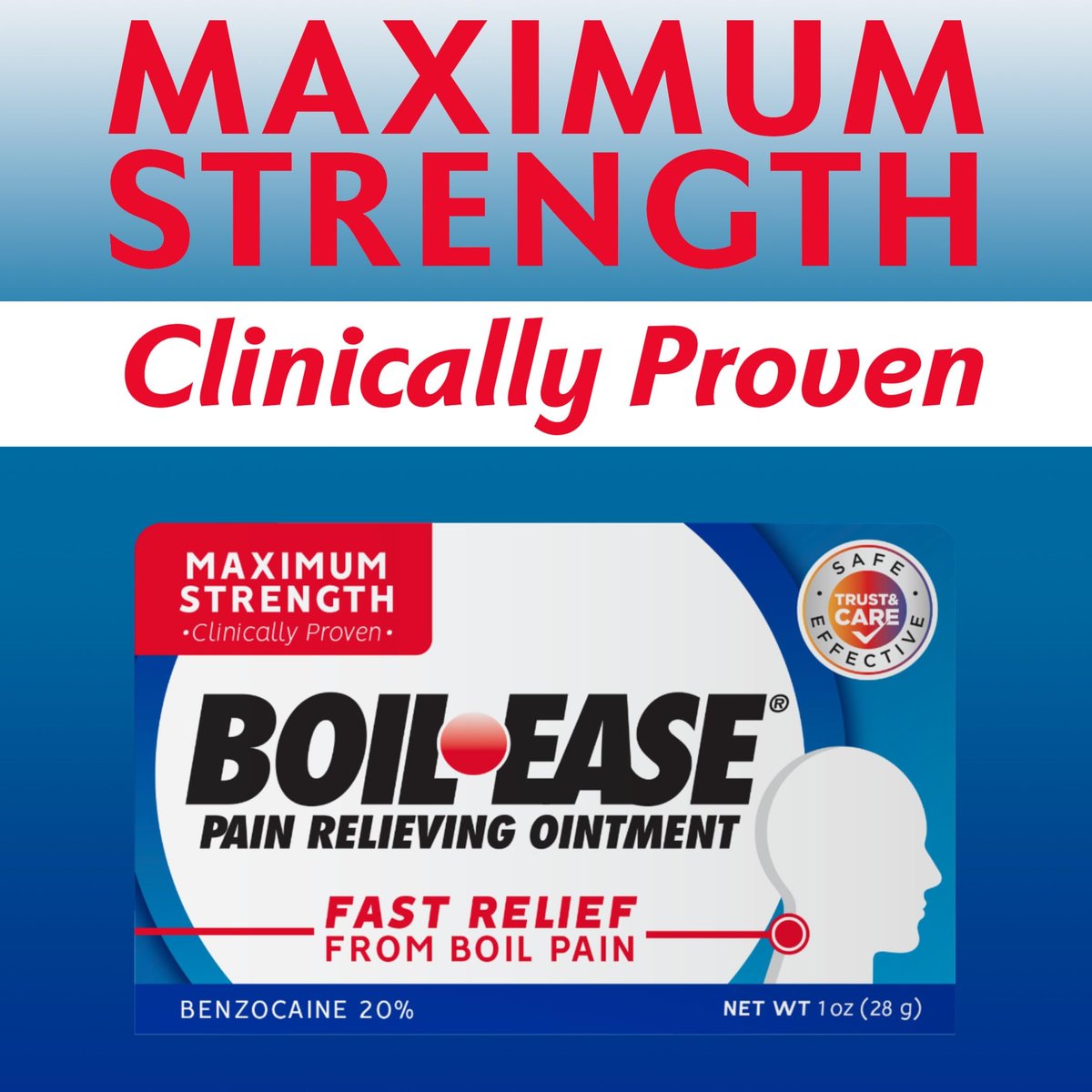 Boil Ease Schmerzlindernde Salbe, 1 Unze