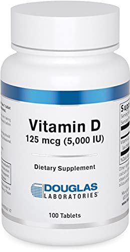 Douglas Laboratories Vitamin D 5.000 I.E. – 100 Tabletten zur Unterstützung des Immunsystems, des Kalziumspiegels und der Knochengesundheit*