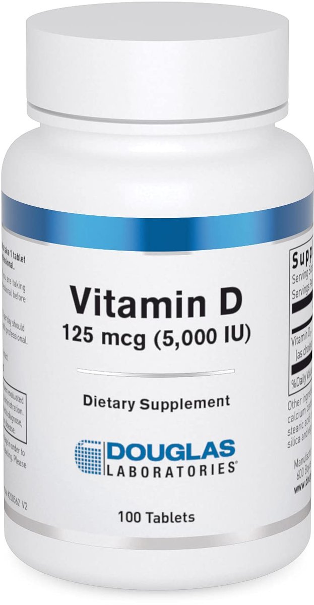Douglas Laboratories Vitamin D 5.000 I.E. – 100 Tabletten zur Unterstützung des Immunsystems, des Kalziumspiegels und der Knochengesundheit*